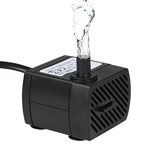 Homvik Mini Bomba de Agua Sumergible 350L/H 5W Bomba Agua Ultra Silenc