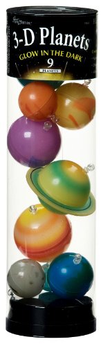 University Games Glow-in-the-Dark - Planetas 3D en un tubo, brillan en