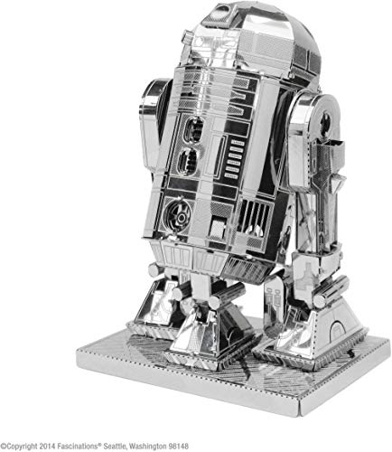 Star Wars Maqueta de Metal 3D R2-D2, Color Plateado Earth MMS250