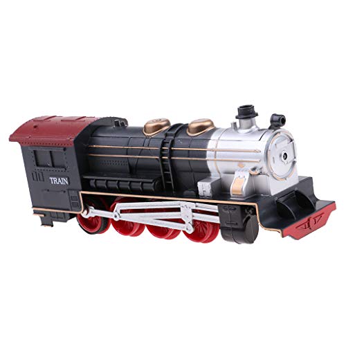 N\C Kid Vehículo Juguete Vapor Locomotora Tren Modelo Retro Carbón C