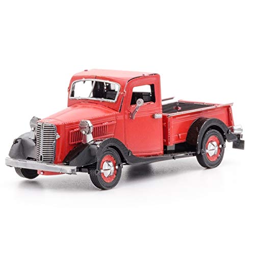 Metal Earth Puzzle 3D Coche Ford Pickup 1937. Rompecabezas De Metal De Ford. Maquetas Para Construir Para Adultos Nivel Desafiante De 8.99 X 3.51 X 3.51 Cm