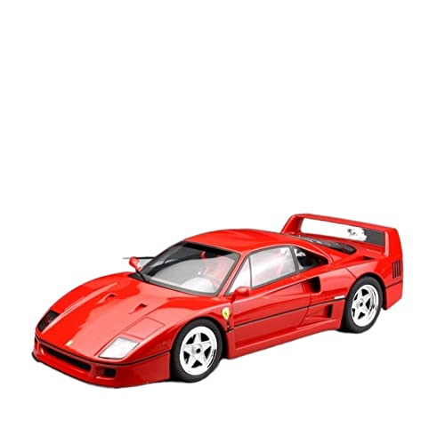 CCDD Maquetas De Coches para GT 1:18 Ferrari F40 Supercar Collect Die-Casting Simulación Resina Juguetes De Modelo De Coche Coche DeJuguete (Color: Red)
