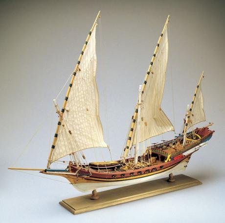 AMATI 1427. JABEQUE Pirata ÁRABE. Kit MAQUETA Barco DE Madera. Escala