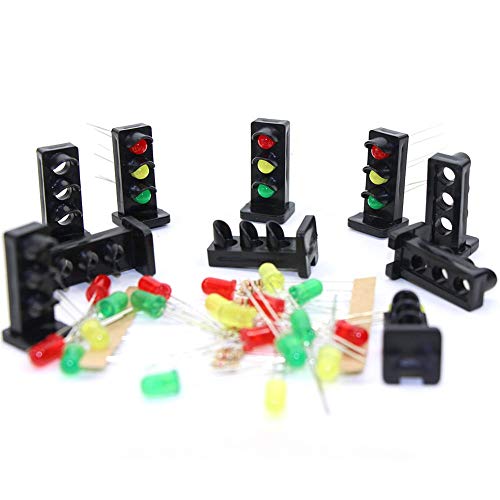 HSJWOSA Adornos JTD26 10 Sets Caras de Destino con Leds para ferrocarr
