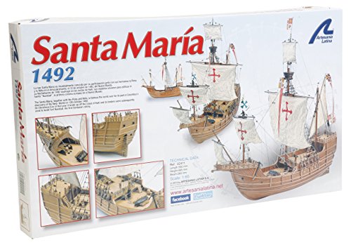 Artesanía Latina 22411 - Maqueta de barco en madera: Carabela Santa M