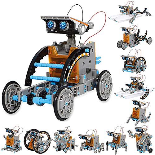 VEPOWER Juguetes Robots Solares para Niños,12 en 1 Stem Kit de Montaj