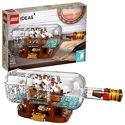 LEGO Ideas 21313 - Kit de construcción para barco en botella (962 piezas)