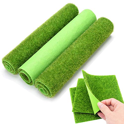 Milopon - Césped artificial para miniatura, jardín, casa de muñecas