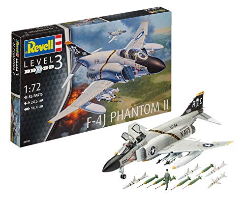 Revell-F-4J Phantom II, Kit de Modelo, Escala 1:72 (3941) (03941), 24,