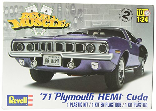 Revell-1971 Plymouth Hemi Cuda 426,Escala 1:24 Kit de Modelos de plás