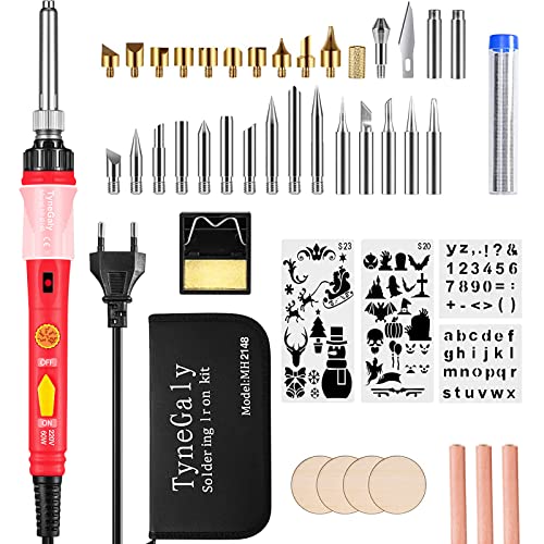 Kit Pirograbador de Madera 43pcs, TyneGaly Kit Pirograbdores Electrico