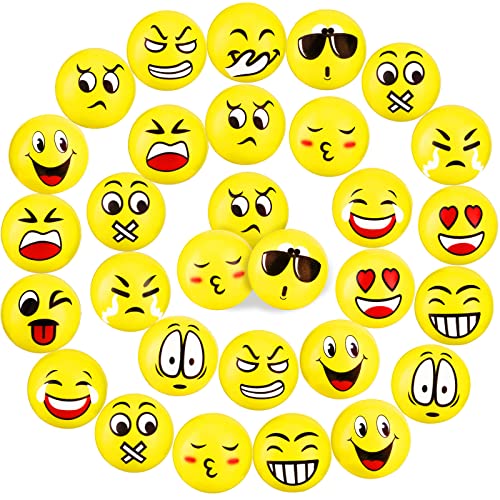 ENCOUN 30 Piezas Bolas Antiestres, Pelota Antiestrés niños, Pelota Antiestres Adultos Mano, Juguete Bola Fidget, Aliviar la Ansiedad Juguetes Antiestres para Niños y Adultos