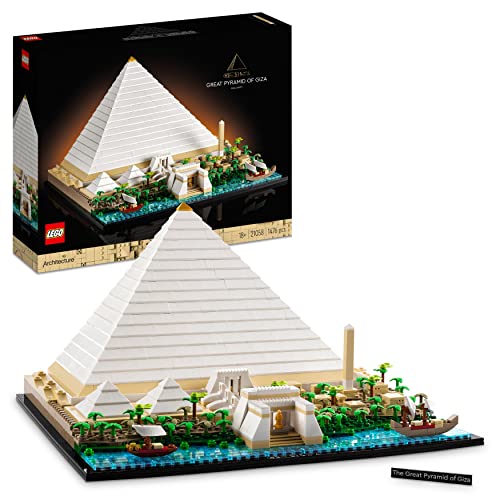 LEGO 21058 Architecture Gran Pirámide de Guiza, Maqueta para Construir para Adultos, Manualidades de Decoración, Coleccionista, Idea de Regalo Egipto