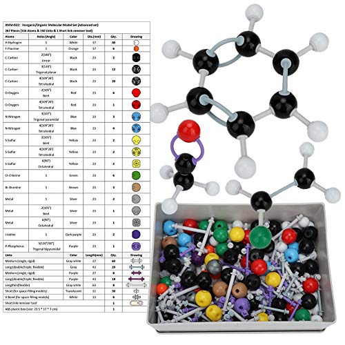 267 Unids Química Orgánica Modelo Molecular de Química Conjunto de 