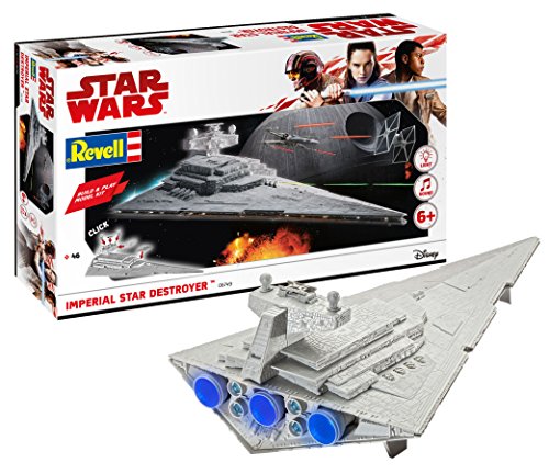 Revell - Maqueta Star Wars: Imperial Star Destroyes, Build & Play, Kit