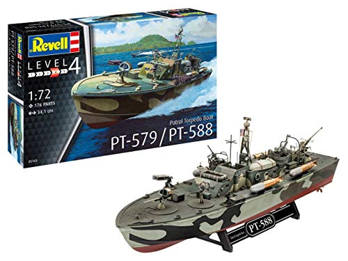 Revell-Patrol Torpedo Boat PT-588/PT-57, escala 1:72 Kit de Modelos de