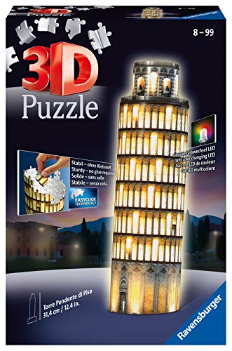 Ravensburger - Puzzle 3D, edición Torre de Pisa, Night Edition (12515