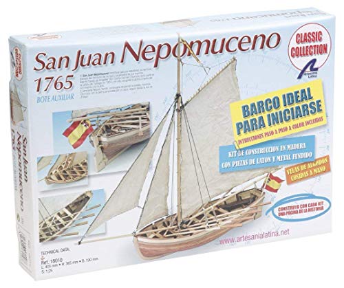 Artesanía Latina 18010. Maqueta de Barco en Madera. Lancha Nepomuceno