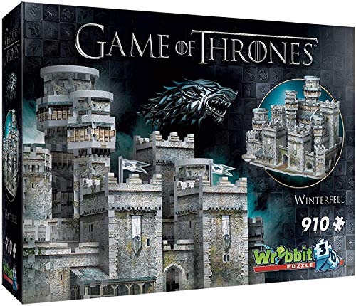 Wrebbit 3D- Castillo Puzzle 3D Juego de Tronos Invernalia, Multicolor 