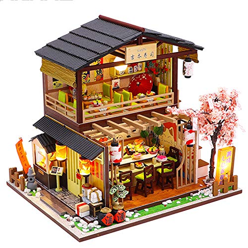 CUTEBEE Miniatura de la casa de muñecas con Muebles, Equipo de casa d