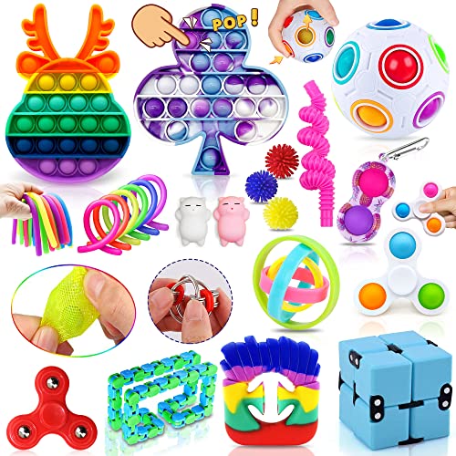 Yetech 26 Piezas Fidget Toys, Set de Juguetes antiestrés Barato con A